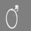 N079 WHITE PLASTIC TOWEL RING