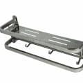 N126-50CM MULTIPURPOSE SHELF BAR WITH HOOKS 50CM