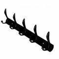 N177-B 5 HOOKS DOUBLE BLACK