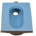 ASIAN STEP TOILET BLUE WITH GULLY TRAP