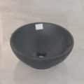 Artistic Basin Sink Sink Chizzle Stone Black 410x410x165 St-2+waste