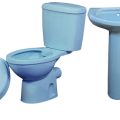 C/couple Plain Full Set Blue Toilet