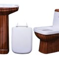 One Piece Deco Full Set Wooden Toilet