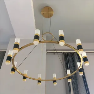 Golden White Loops Pendant