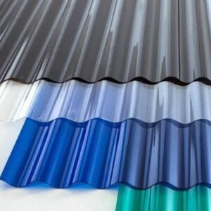 Corrugated Translucent Sheets Colored/mtr