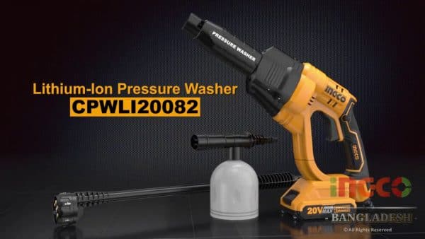 Ingco Pressure Washer 20 V Cpwli20082