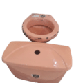 Pink P-trap Toilet Clayart+ Cistern