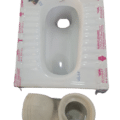 Asian Step Toilet White With Gully Trap-clayart