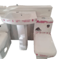 One Body W/whb+pedestal Full Set White Square-502 Clayart