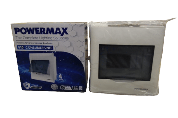 Powermax 4 Way Consumer Unit V10