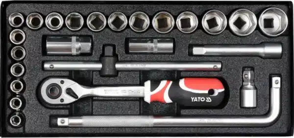 Yt-12671 Socket Set 25pcs 1/2′-yato