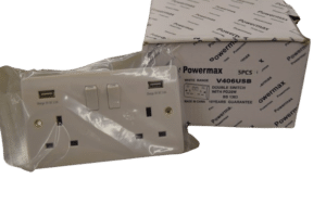 Powermax Twin Socket With Usb