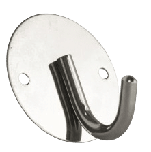 N075 Single Hook Round Plate