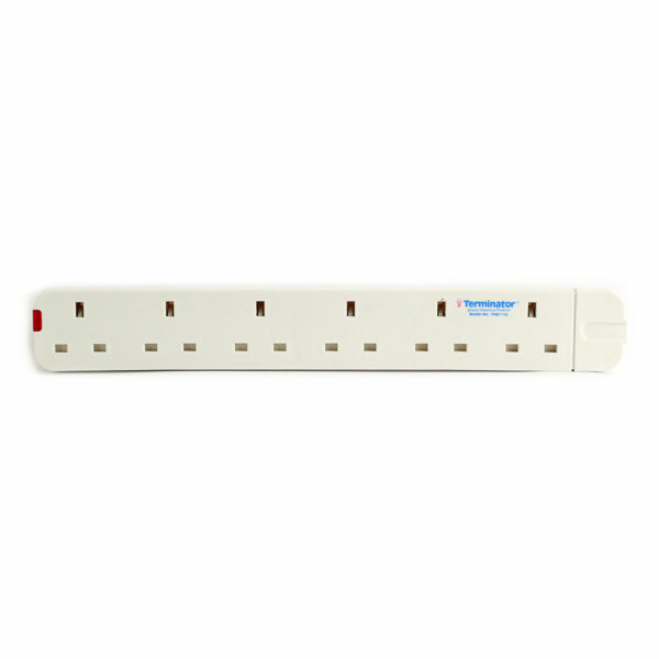 Tpb 1110-terminator 6 Way Uk Extension Socket Without Cable