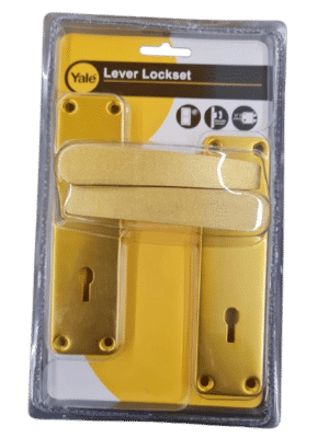 2l-dy677-25-95 2 Lever Yale Gold Alum Handle Union Lock