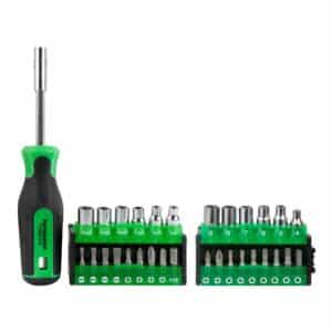 Ttsds 314 Terminator Screw Driver Set 31pcs,1pc Bit Holders & 30pcs Bits