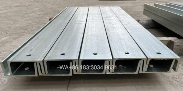 Black Galvanized Ms Channel Bar