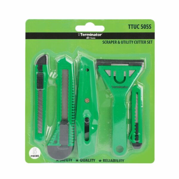 Ttuc 505s Terminator Utility Cutter 5pcs Set With Scraper